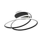 Plafon Led Taschibra Carachi 40w Preto Luz Quente 3000k