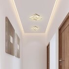 Plafon Led Taschibra Village Square Luz Quente 3000k Branco