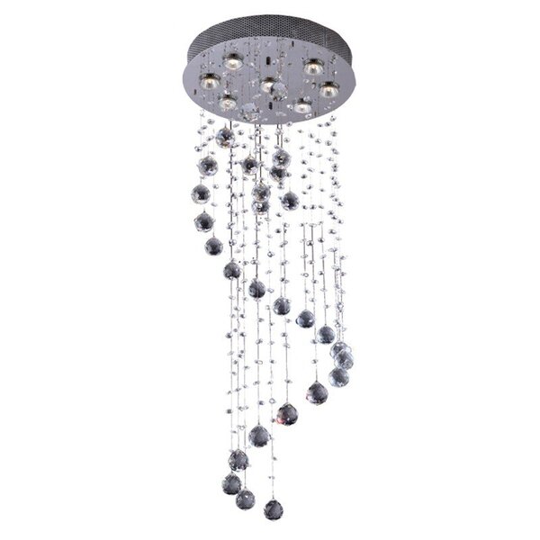 Plafon Llum Crystal Spiral Com 1,7 Metros Transparente Gu10 B