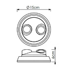 Plafon Luminária Branco Bocal Duplo Porcelana 100w