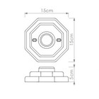 Plafon Luminária Branco Octagonal Bocal Porcelana