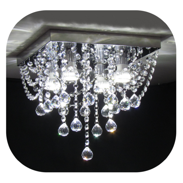 Plafon Luminária De Cristal Legítimo K9 Cadore Elisa Cl32 Bas