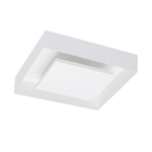 Plafon Luminária De Sobrepor Quadrado Luz Indireta Branco 45x