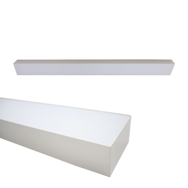 Plafon Luminaria Led Sobrepor 10x120cm 48w 4800lm 6500k St1229