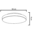 Plafon Luminária Sobrepor Redondo Moderno Verde 7653