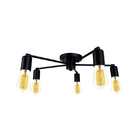 Plafon Lumix Ln1009 Preto E27 Bivolt