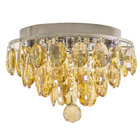 Plafon Lustre Cristal K9 Ambar Bella Iluminação Hu1101a 4g9 2