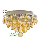 Plafon Lustre Cristal K9 Ambar Bella Iluminação Hu1101a 4g9 2