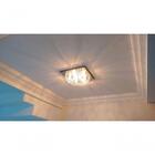 Plafon Lustre De Cristal Legitimo Quadrado 42cm