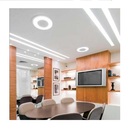 Plafon Luz Indireta De Embutir Redondo Eclipse 40cm 3l E-27 I