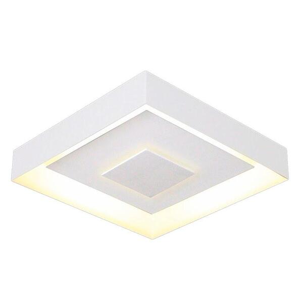 Plafon Luz Indireta Quadrado Linha Drones 33,5cm Para 4 Lâmpa