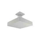 Plafon Luz Indireta Sobrepor 30x30cm C/ 4 Lâmpadas E27 Branco