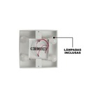 Plafon Luz Indireta Sobrepor 30x30cm C/ 4 Lâmpadas E27 Branco