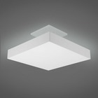 Plafon Luz Indireta Sobrepor 30x30cm C/ 4 Lâmpadas E27 Branco