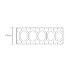 Plafon Madeira Diamante Redondo 30cm Branco