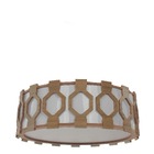 Plafon Madeira Diamante Redondo Freijó 35cm