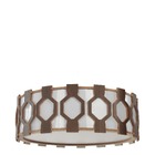 Plafon Madeira Diamante Redondo Imbuia 50cm