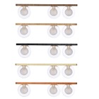 Plafon Madeira Netuno - 3 Luzes G9 Imbuia