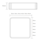 Plafon Madeira Quadrado Arredondado 30x30cm Imbuia