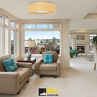 Plafon Madeira Quadrado Arredondado 35x35cm Marfim