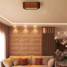 Plafon Madeira Quadrado Arredondado 60x60cm Mel