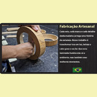 Plafon Madeira Quadrado Arredondado 60x60cm Mel