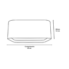 Plafon Madeira Quadrado Arredondado 60x60cm Mel