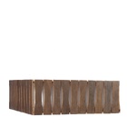 Plafon Madeira Ripado Quadrado Imbuia 30x30cm