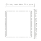 Plafon Madeira Ripado Quadrado Imbuia 60x60cm