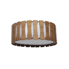 Plafon Madeira Ripado Redondo Freijó 40cm