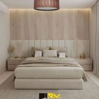 Plafon Madeira Ripado Redondo Natural 35cm