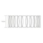 Plafon Madeira Ripado Redondo Preto 40cm