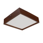 Plafon Madeira Wood Quadrado 25x25cm - 2 Luzes E27 - Málaga (