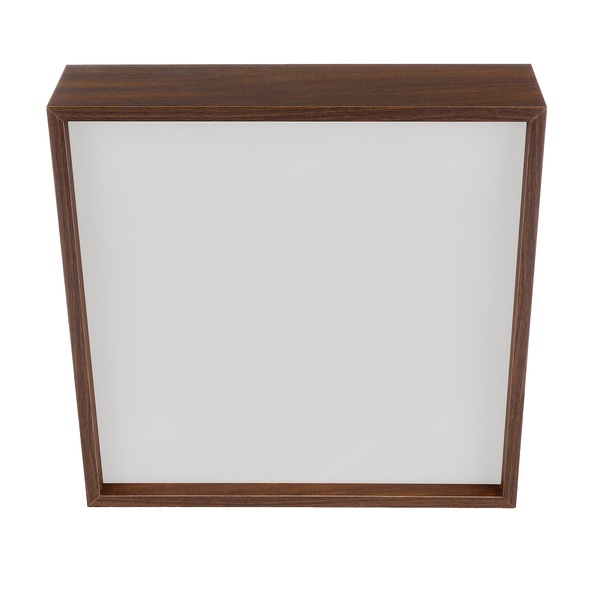 Plafon Madeira Wood Quadrado 25x25cm - 2 Luzes E27 - Málaga (