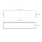 Plafon Madeira Wood Retângular 64x10cm - 1 Ou 2 Luzes G13 Fre