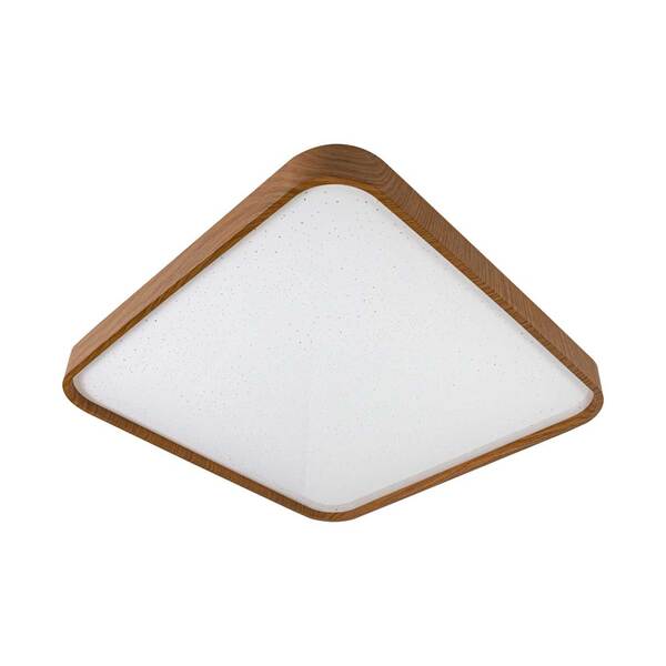 Plafon Metal E Acrílico Amadeirado Timber Led 24w 6500k 40cm