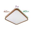 Plafon Metal E Acrílico Amadeirado Timber Led 24w 6500k 40cm