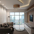 Plafon Mod. Macauã Com Cristal E Madeira Amêndola Rústica - 6