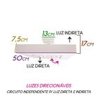 Plafon Moom 50x50cm Branco P/4 Dicróica E 4xe27 St1601