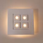 Plafon Moom 60x60cm Branco P/4 Dicróica E 4xe27 St1601