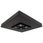 Plafon Moom 60x60cm Preto P/4 Dicróica E 4xe27 St1601