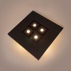 Plafon Moom 60x60cm Preto P/4 Dicróica E 4xe27 St1601