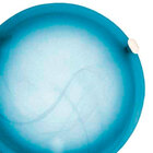 Plafon Murano Vidro 30cm 2 Lâmpadas E-27 Max 60w Azul Garra B