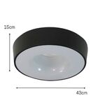 Plafon Nice Preto 4 Lampadas Tualux