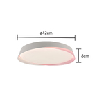 Plafon Nix Rosa 42cm Redondo 3000k E 6000k 24w - 4000k 48w -