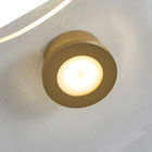 Plafon Nordecor Adini 2495 Led Bivolt Dourado Fosco Dourado F