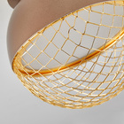 Plafon Nordecor Rezi 2930 18cm Led Bivolt Cobre / Dourado Bri