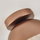 Plafon Nordecor Rezi 2930 18cm Led Bivolt Cobre / Dourado Bri