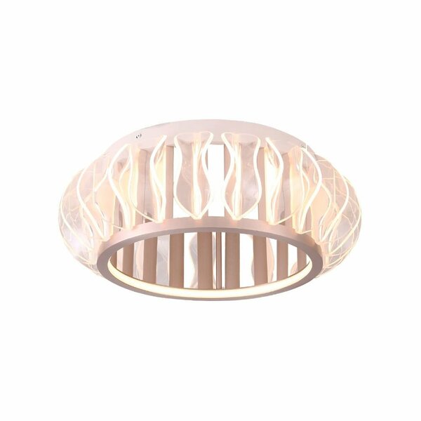 Plafon Nordecor Wavy 2947 Led Bivolt Ouro Champagne 2700k