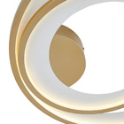 Plafon Nordecor Zahal Duo 2515 Led Bivolt Dourado